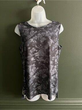 Old Navy Women's Charcoal Gray Tie-Dye Muscle Tank